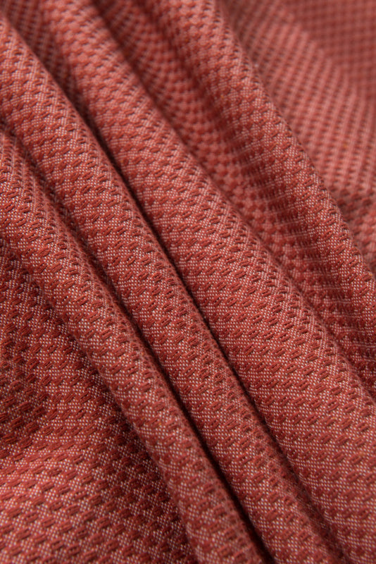 Plaid of grand foulard  Wafel - Terracotta - 150x250cm