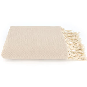 Lantara grand foulard plaid Zand beige