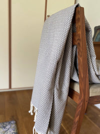 Plaid of  grand foulard katoen - Ottoman - Taupe - 190x300cm