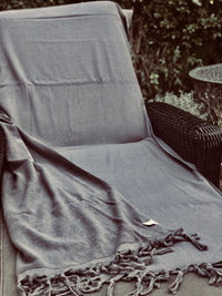 Hamamtuch Frottee – Grau – 90 x 190 cm