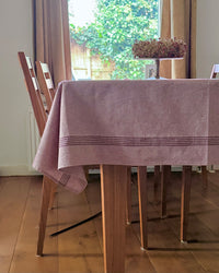 Tafelkleed - Katoen - Bordeaux rood - 150x300cm