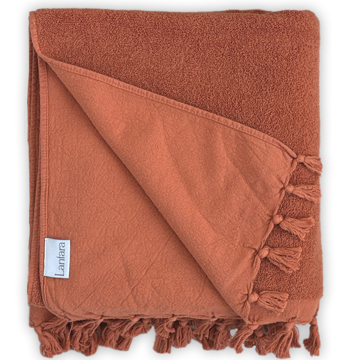 Hammam towel Terry cloth - Terracotta - 90x190cm
