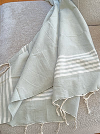 Hamam towel Provence - Olive Gray Green - 100x200cm