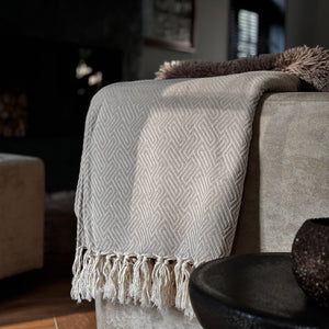 Plaid Sprei Athene - Taupe - 150x250cm
