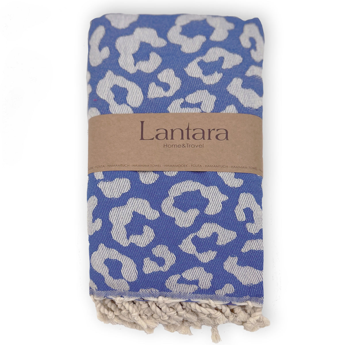 Hamamdoek Panter - Lapis Blauw - 100x200cm