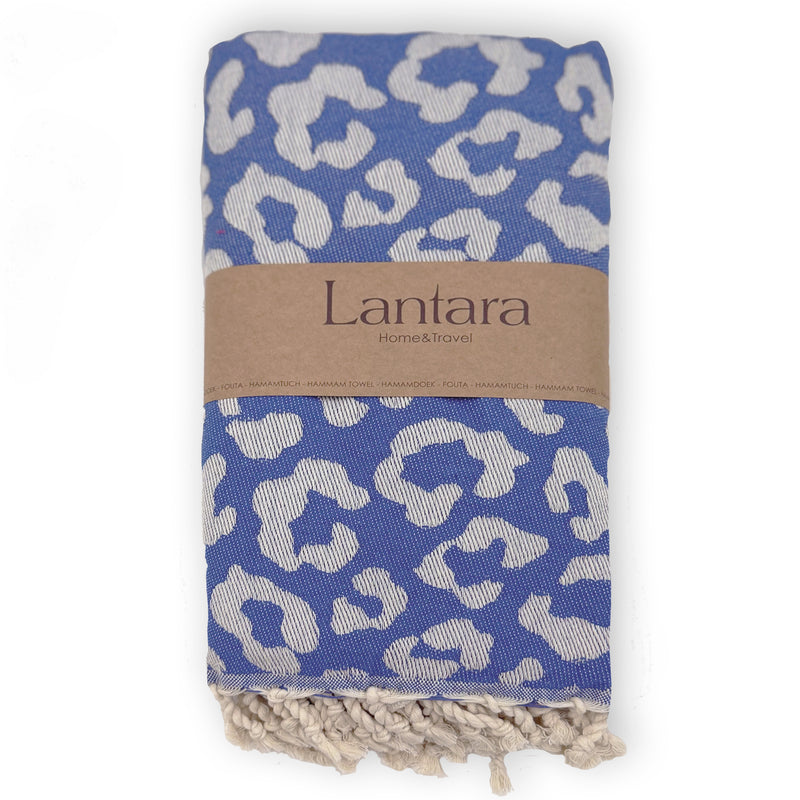 Hamamdoek Panter - Lapis Blauw - 100x200cm