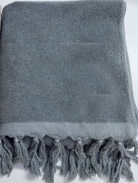 Hammam towel terry cloth - Grey - 90x190cm
