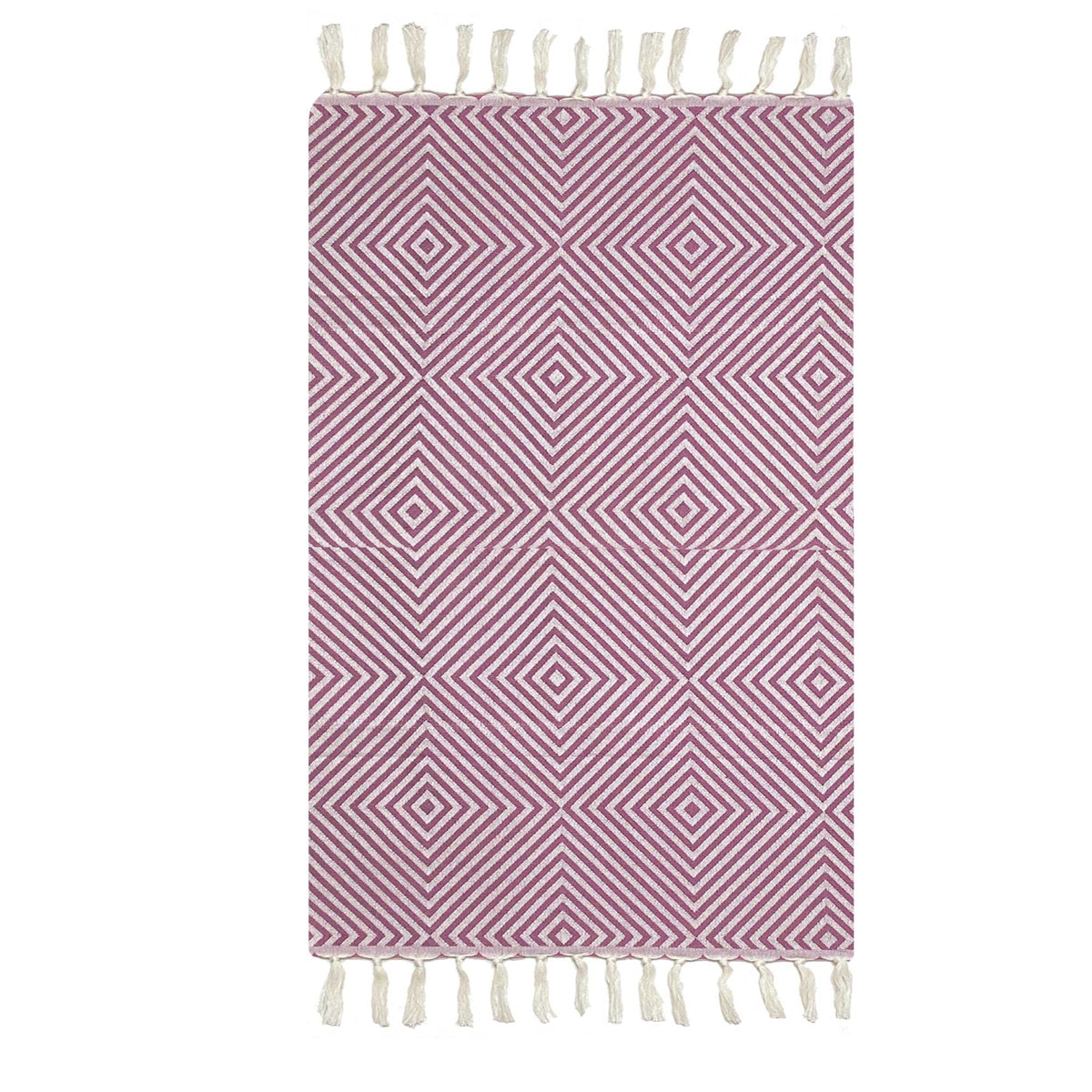 Plaid Oslo Wol Katoen - Rose Bougainville - 120x150cm