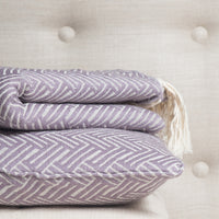 Plaid Blanket Wool - Vienna - Mauve - 160x250cm