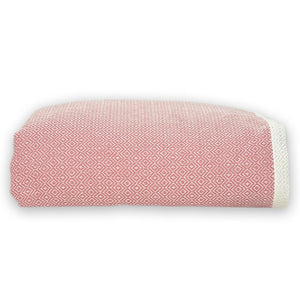 Plaid Diamant - Oud roze - 190x300cm