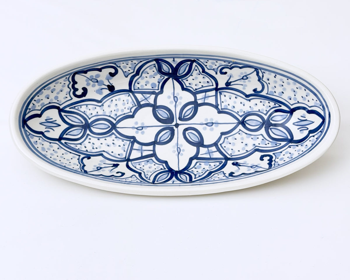 Schaal Lapis blue, Ovaal