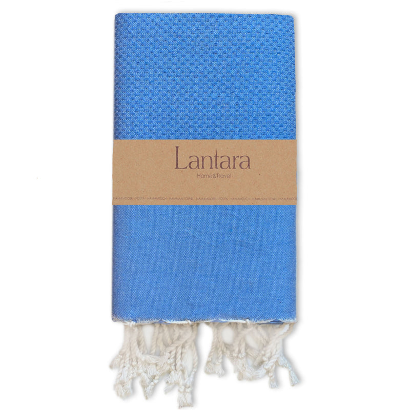 Hamam towel Waffle - Lapis blue - 100x200cm