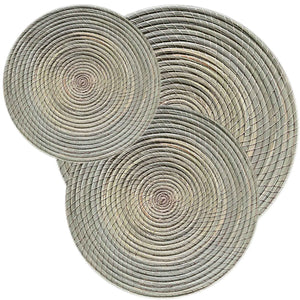 Wanddecoratie Onderzetter placemat set kleur naturel