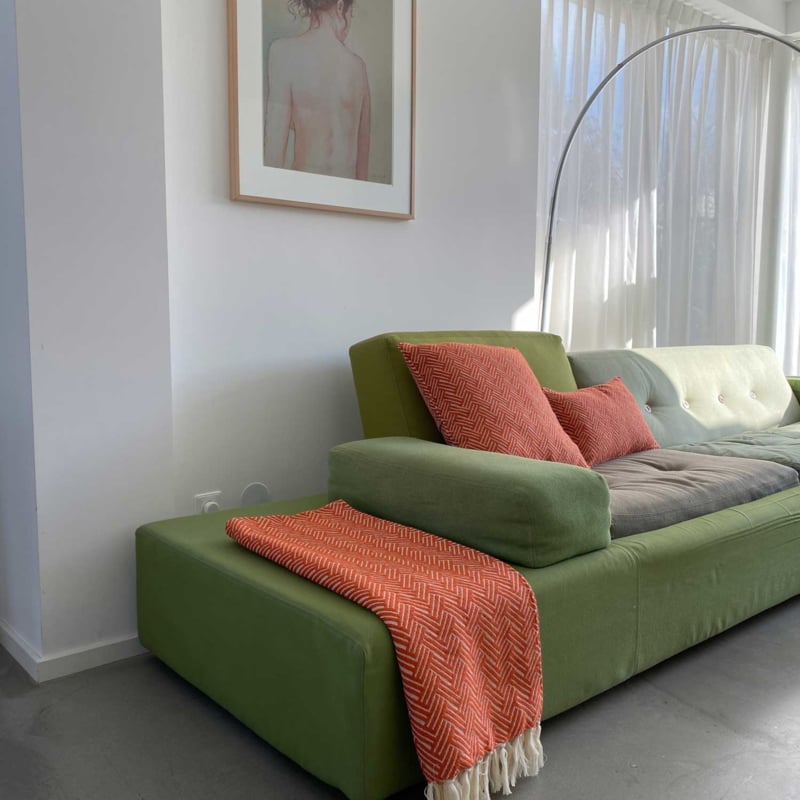 Cushion Vienna - Deep Orange - 50x50cm