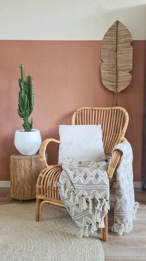 Sprei Grand foulard BOHO - Taupe - 160x250cm