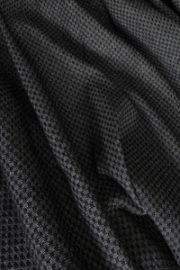 Plaid or throw cotton - Black - 190x300cm