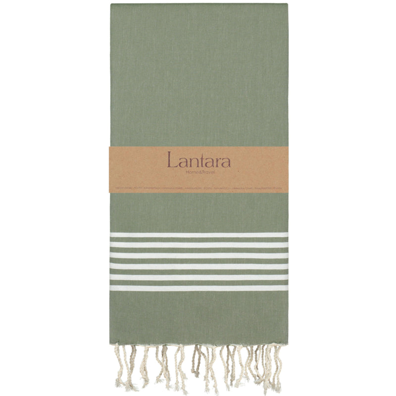 Hammam towel Provence - Olive green - 100X200cm (LANTARA)