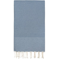 Plaid or throw cotton - Denim blue - 160x250cm