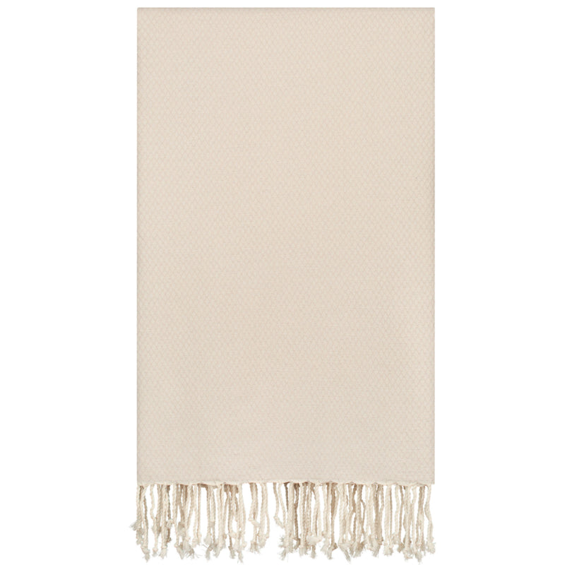 Plaid or throw cotton - Ottoman - Sand Natural - 190x300cm