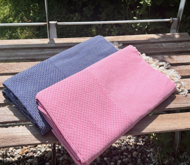Duo Pack Holiday Package Hammam Towels - Pink Blue - 2x