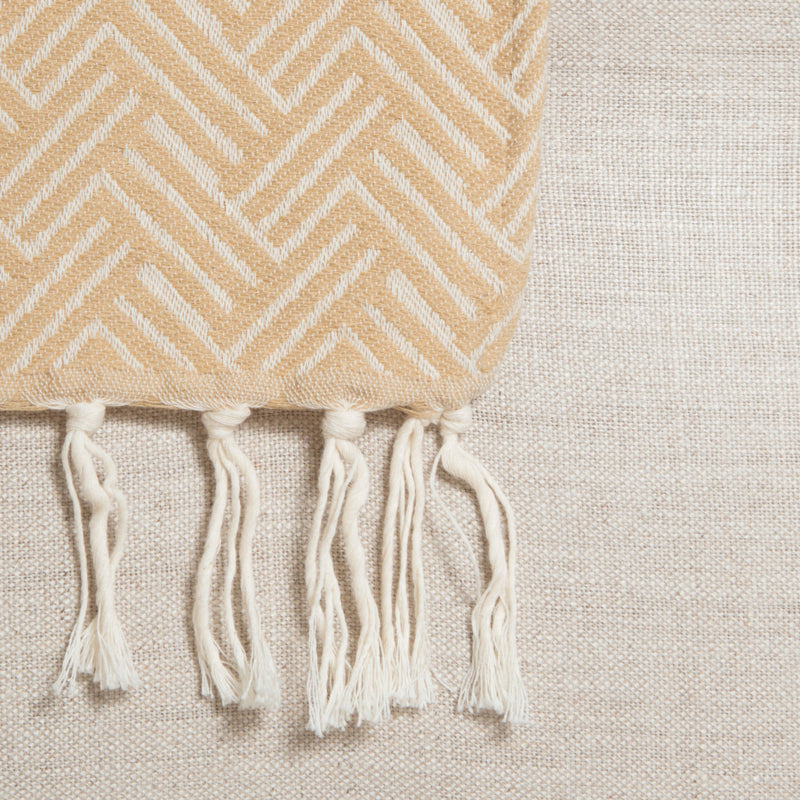 Karierte Decke aus Wolle – Wien – Beige – 160 x 250 cm