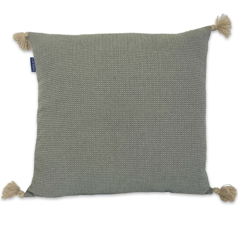 Cushion Pompoms - Green - 55x55cm